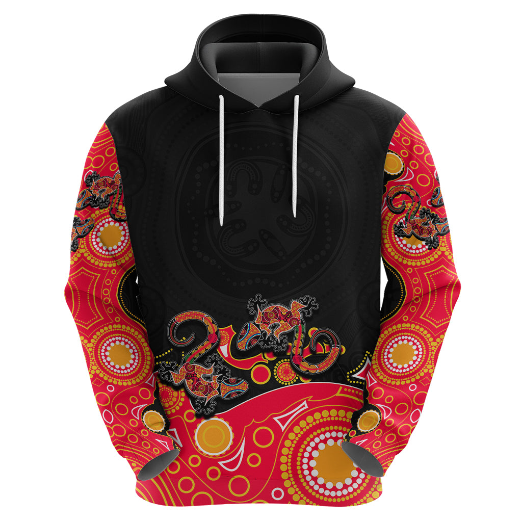 Australia Aboriginal Hoodie Lizard Red LT6 - Vibe Hoodie Shop