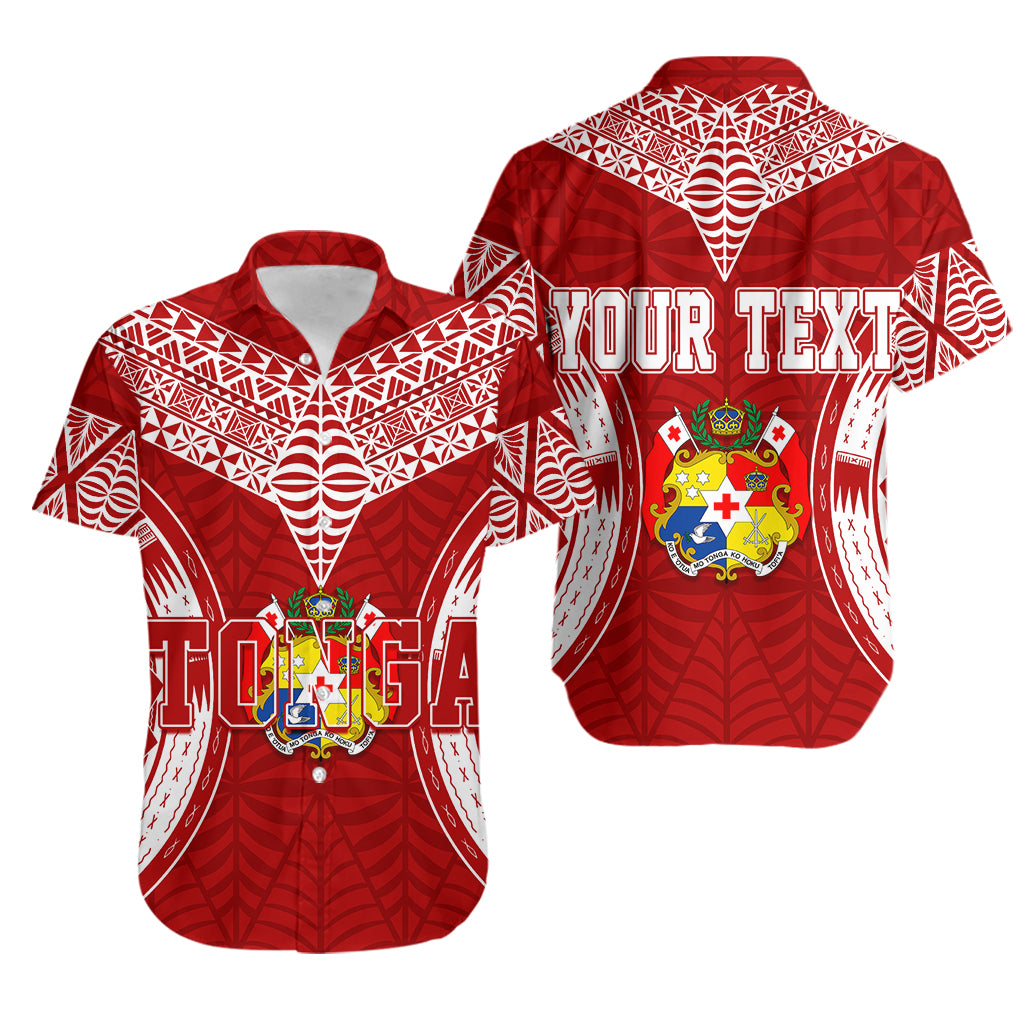 Personalised Tonga Independence Day Hawaiian Shirt Kupesi Pattern Mix Style - Vibe Hoodie Shop