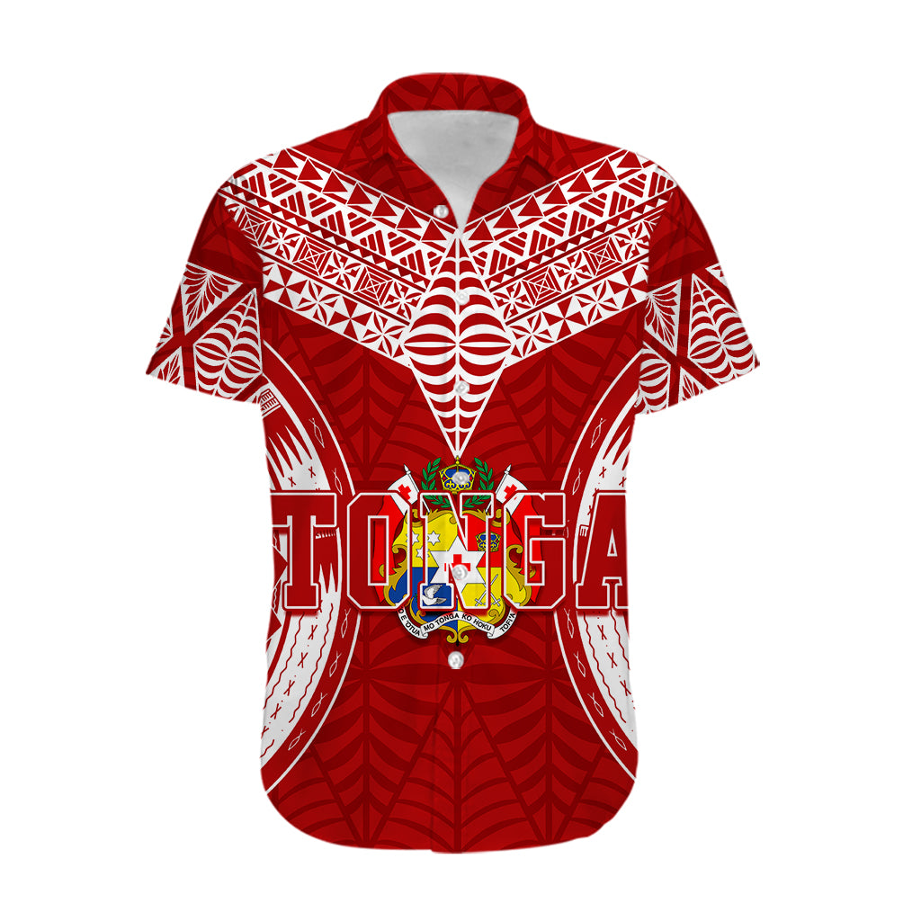 Personalised Tonga Independence Day Hawaiian Shirt Kupesi Pattern Mix Style - Vibe Hoodie Shop