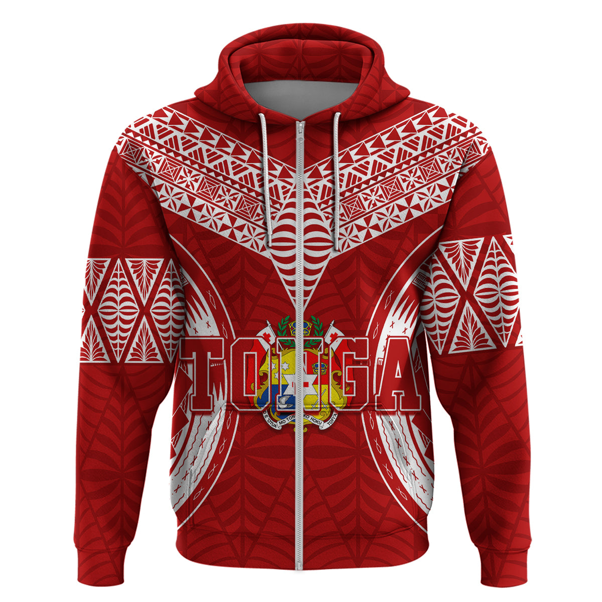 Personalised Tonga Independence Day Hoodie Kupesi Pattern Mix Style LT7 - Vibe Hoodie Shop