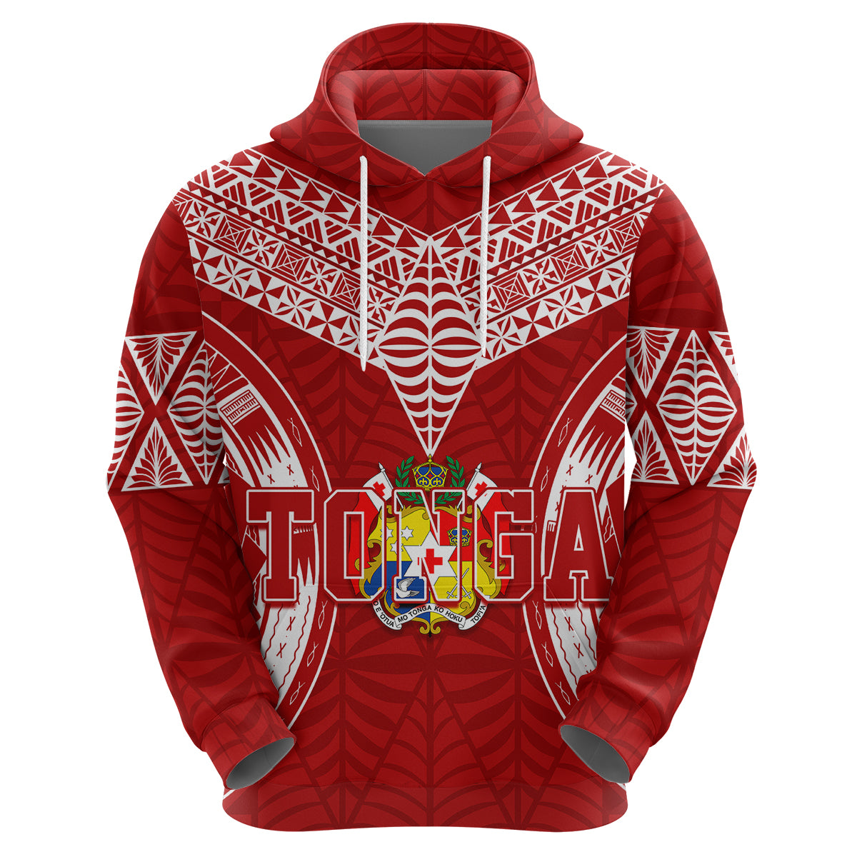 Personalised Tonga Independence Day Hoodie Kupesi Pattern Mix Style LT7 - Vibe Hoodie Shop