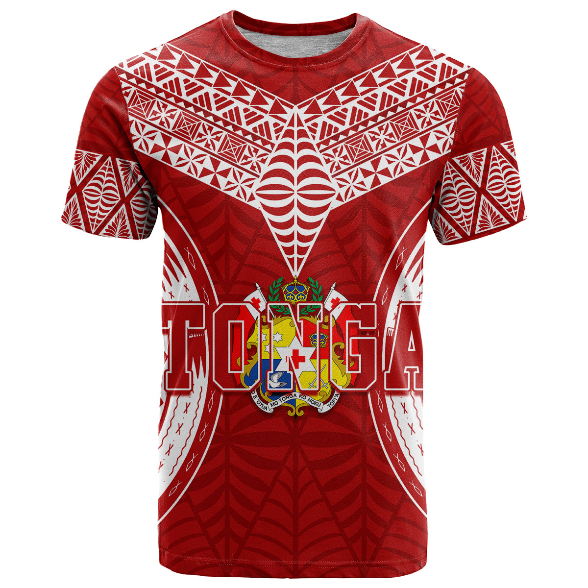 Personalised Tonga Independence Day T Shirt Kupesi Pattern Mix Style - Vibe Hoodie Shop