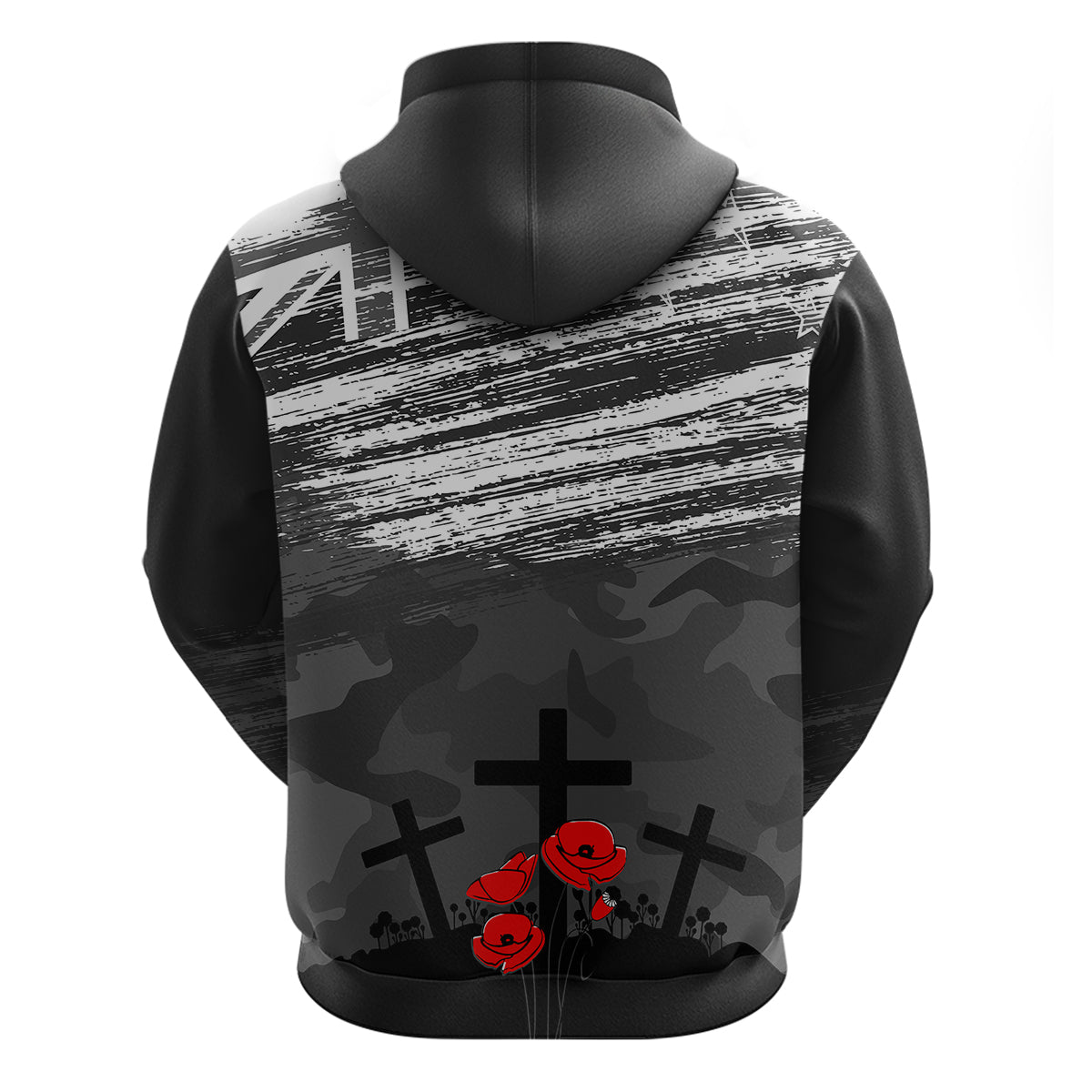 ANZAC DAY Hoodie Camo Style - Lest We Forget LT7 - Vibe Hoodie Shop