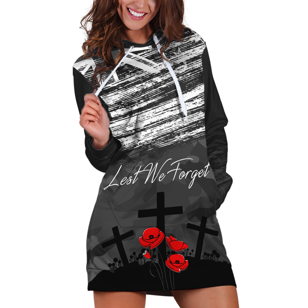 ANZAC DAY Hoodie Dress Camo Style - Lest We Forget - Vibe Hoodie Shop