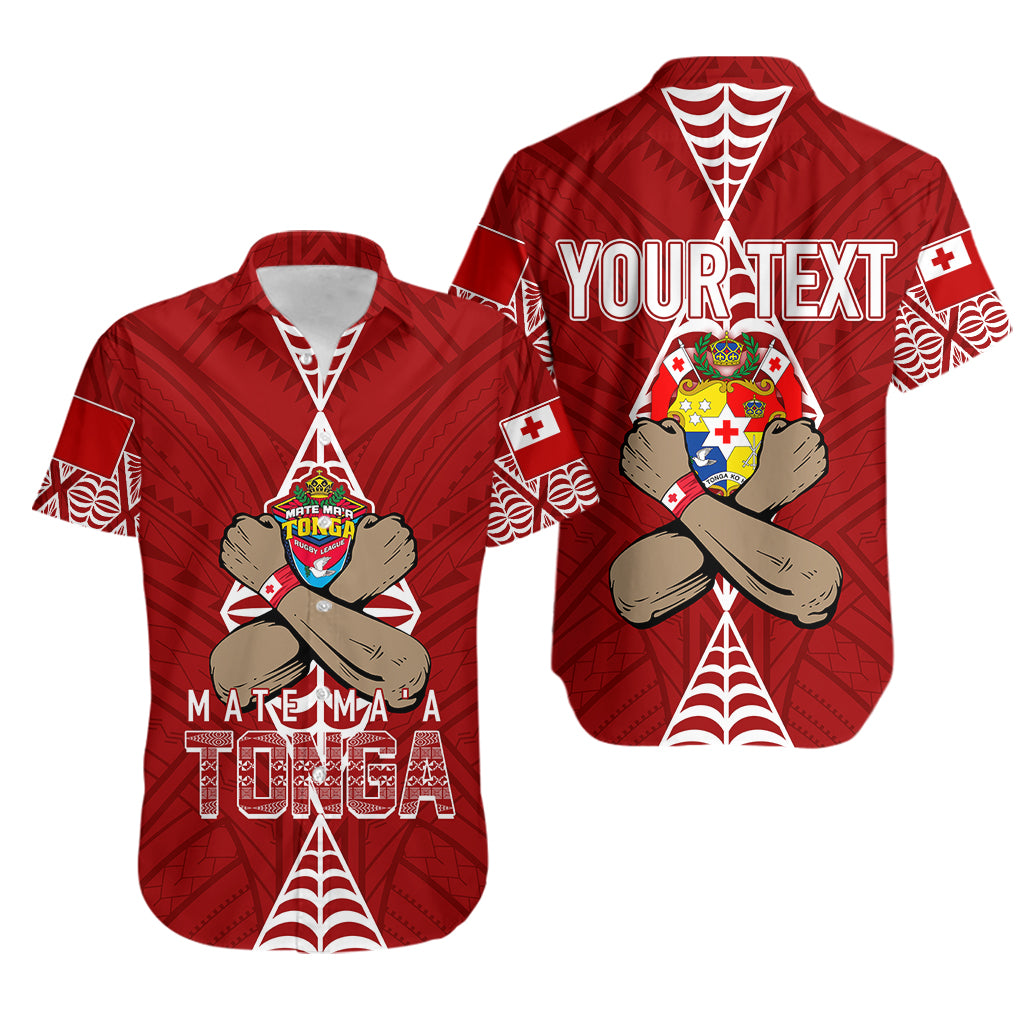 Personalised Tonga Rugby Hawaiian Shirt Mate Ma'a Tonga Independence Day - Vibe Hoodie Shop
