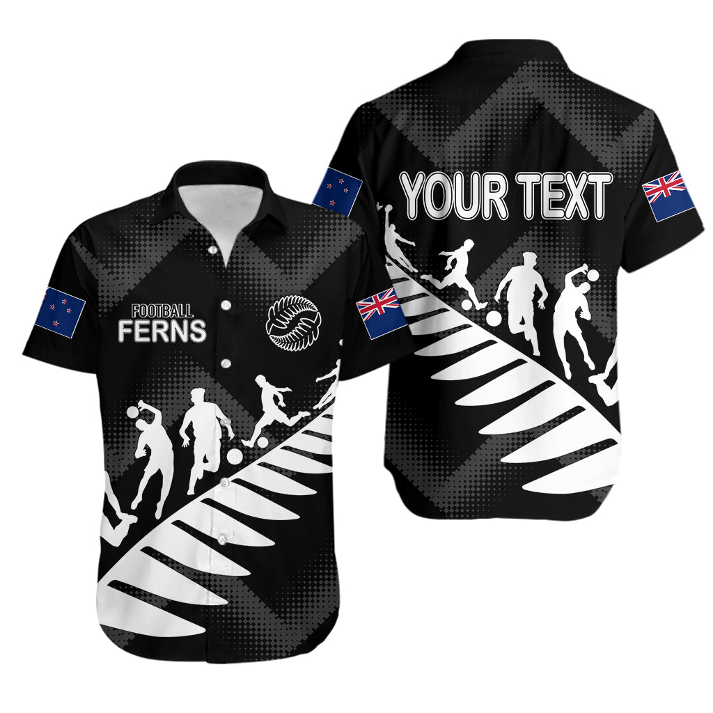 Personalised New Zealand Football Ferns Hawaiian Shirt Women World Cup 2023 Sporty Vibes - Vibe Hoodie Shop