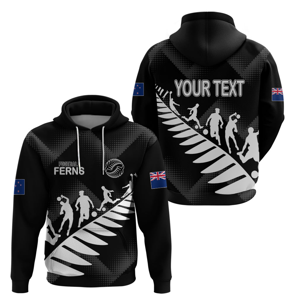 Personalised New Zealand Football Ferns Hoodie Women World Cup 2023 Sporty Vibes LT7 - Vibe Hoodie Shop