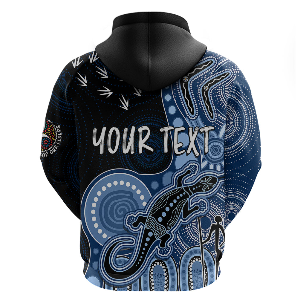Personalised NAIDOC Week 2023 AFL Cats Hoodie Aboriginal Dot Art Lizard Mix Boomerang LT7 - Vibe Hoodie Shop