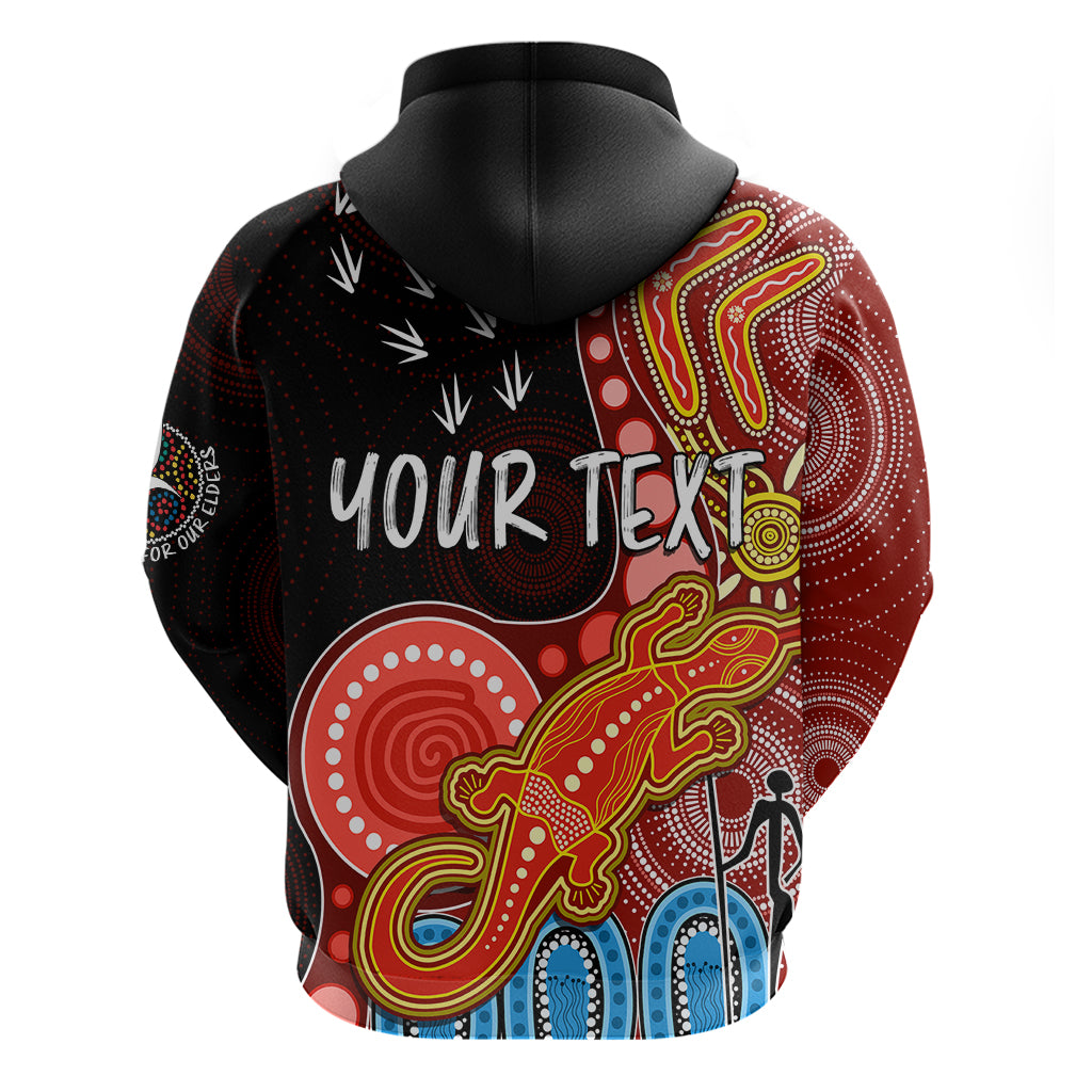 Personalised NAIDOC Week 2023 AFL Suns Hoodie Aboriginal Dot Art Lizard Mix Boomerang LT7 - Vibe Hoodie Shop