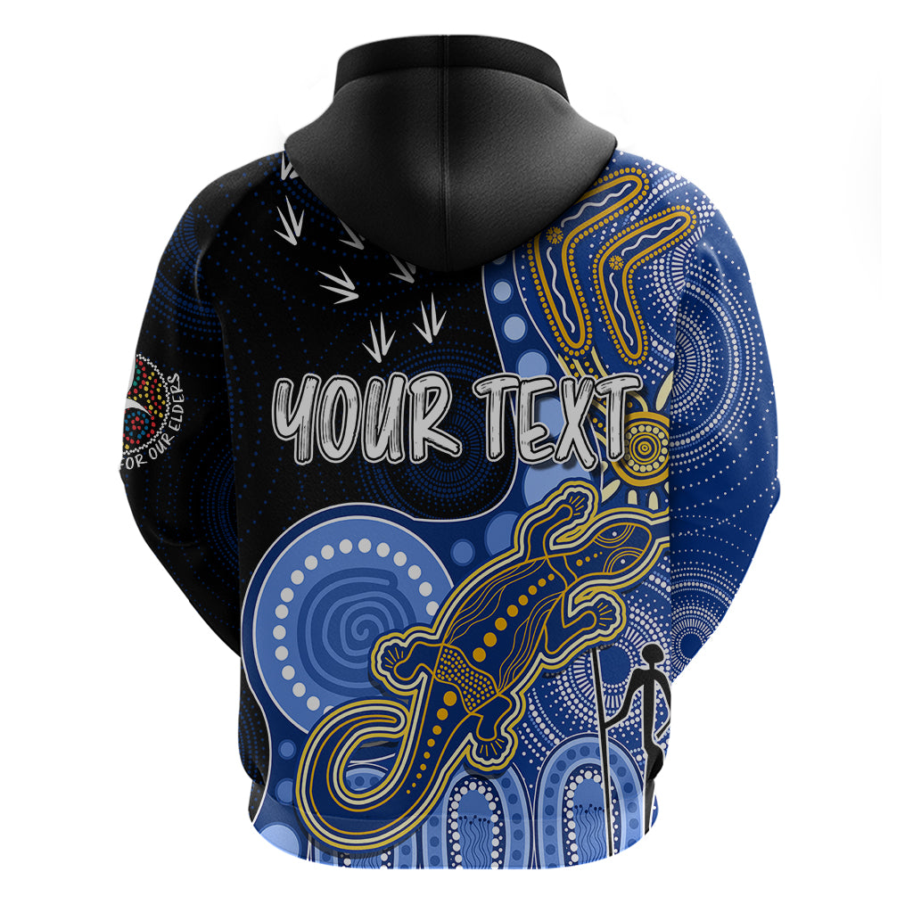 Personalised NAIDOC Week 2023 AFL Eagles Hoodie Aboriginal Dot Art Lizard Mix Boomerang LT7 - Vibe Hoodie Shop