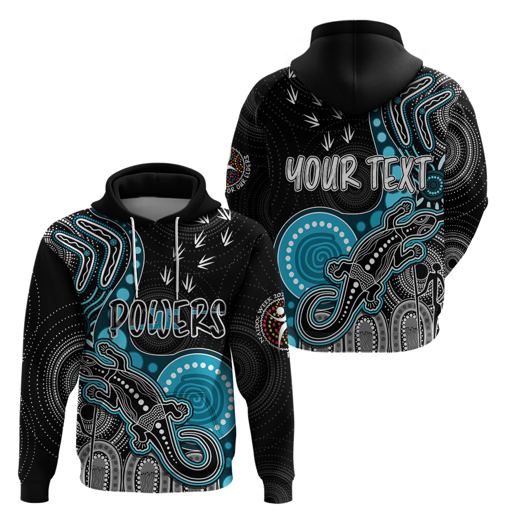 Personalised NAIDOC Week 2023 AFL Powers Hoodie Aboriginal Dot Art Lizard Mix Boomerang LT7 - Vibe Hoodie Shop