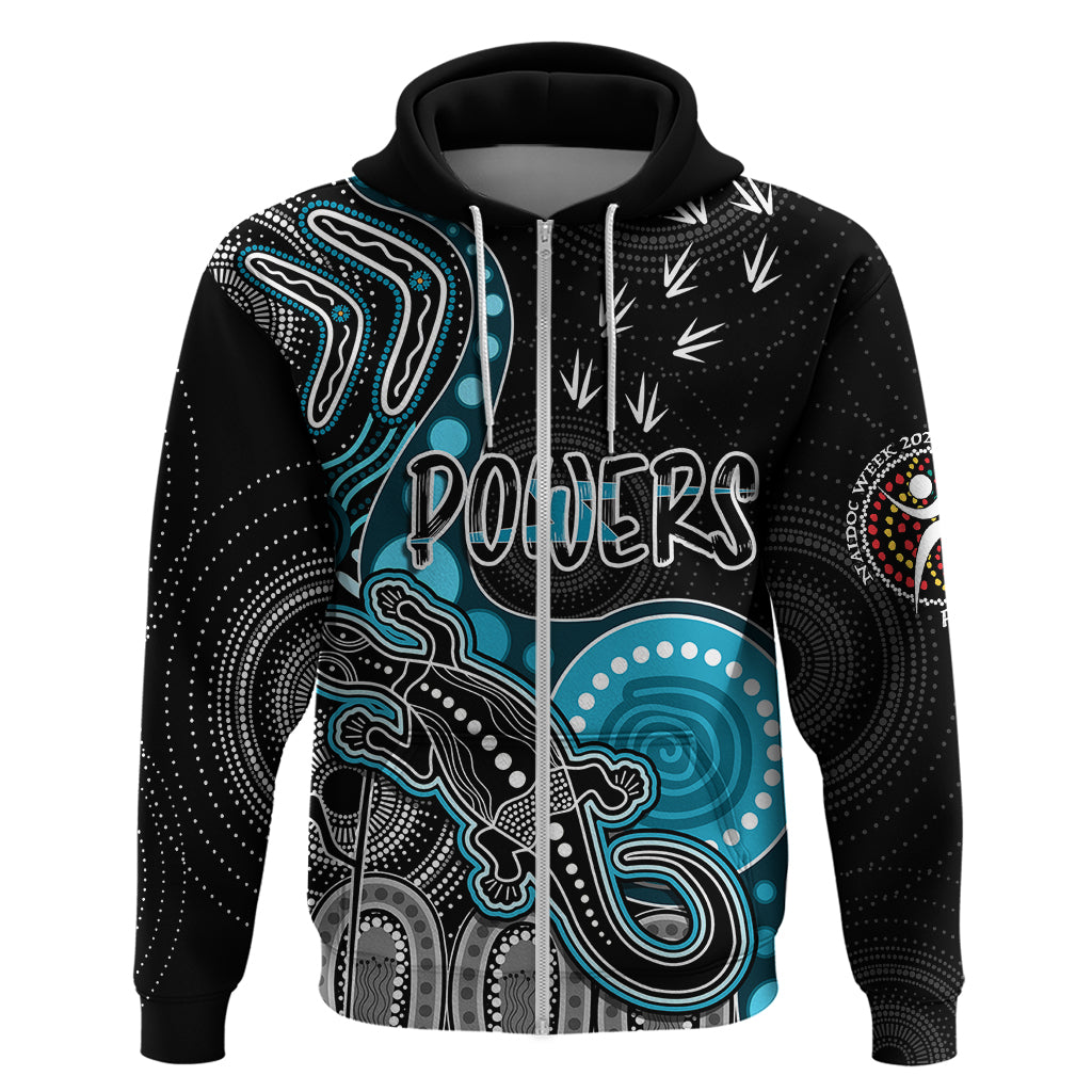Personalised NAIDOC Week 2023 AFL Powers Hoodie Aboriginal Dot Art Lizard Mix Boomerang LT7 - Vibe Hoodie Shop