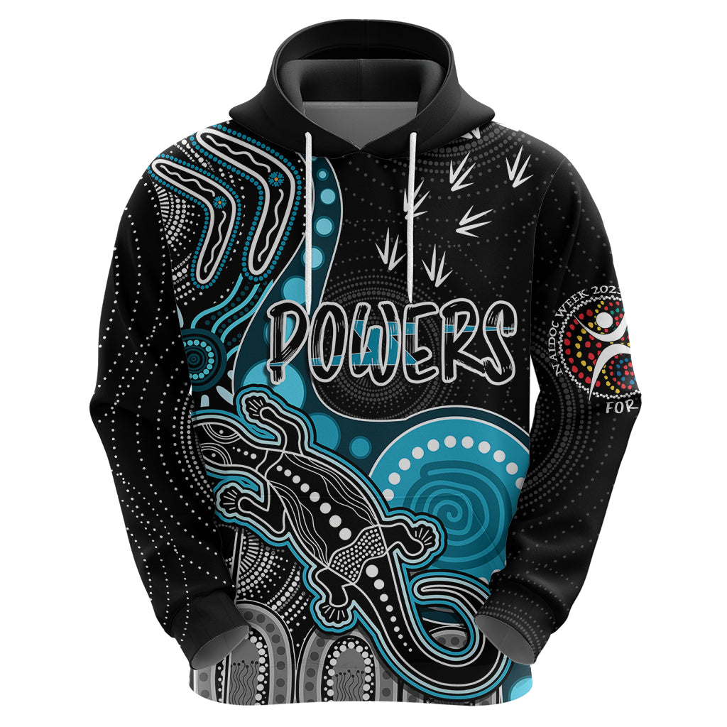 Personalised NAIDOC Week 2023 AFL Powers Hoodie Aboriginal Dot Art Lizard Mix Boomerang LT7 - Vibe Hoodie Shop