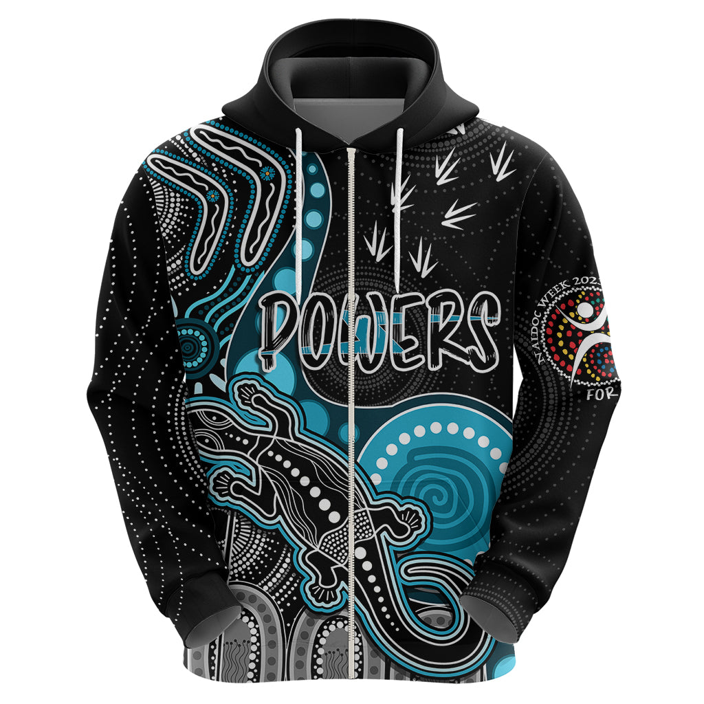 Personalised NAIDOC Week 2023 AFL Powers Hoodie Aboriginal Dot Art Lizard Mix Boomerang LT7 - Vibe Hoodie Shop