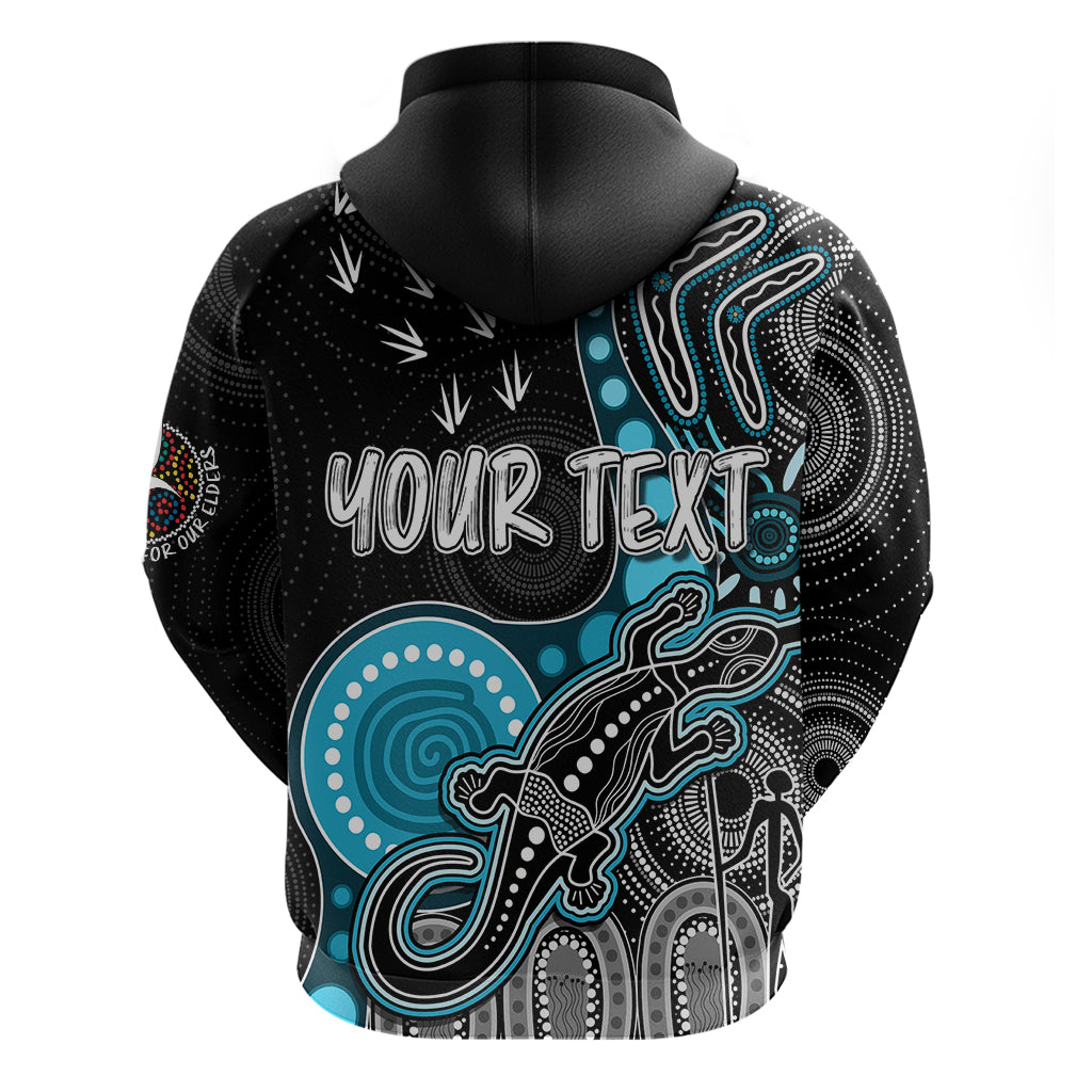 Personalised NAIDOC Week 2023 AFL Powers Hoodie Aboriginal Dot Art Lizard Mix Boomerang LT7 - Vibe Hoodie Shop