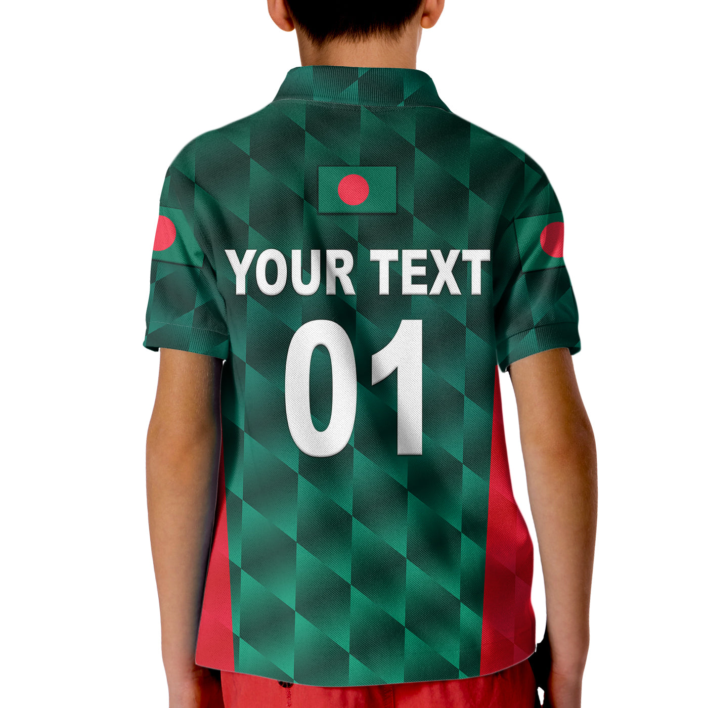 (Custom Personalised) Bangladesh Cricket Kid Polo Shirt Unique Style - Vibe Hoodie Shop