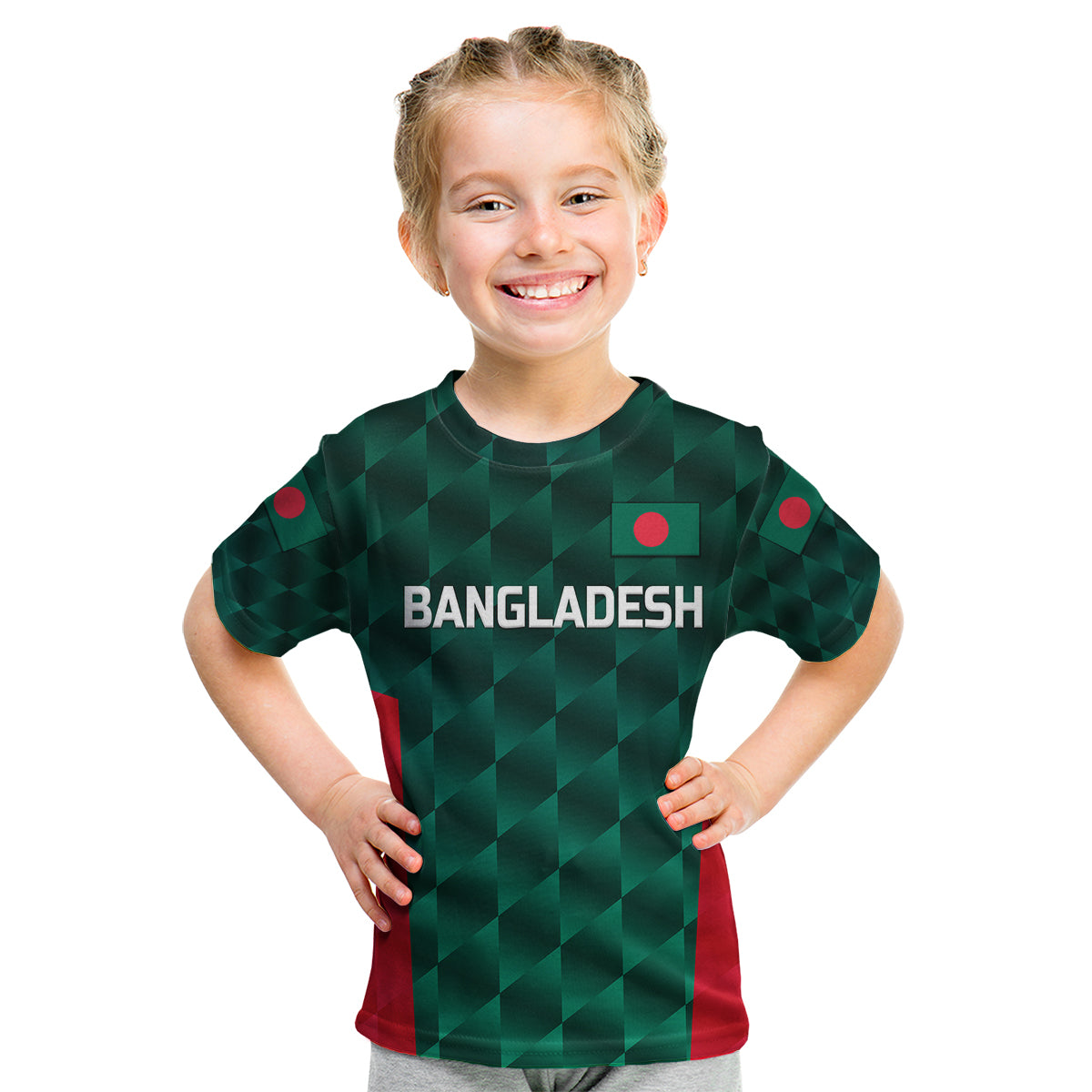 (Custom Personalised) Bangladesh Cricket Kid T Shirt Unique Style - Vibe Hoodie Shop