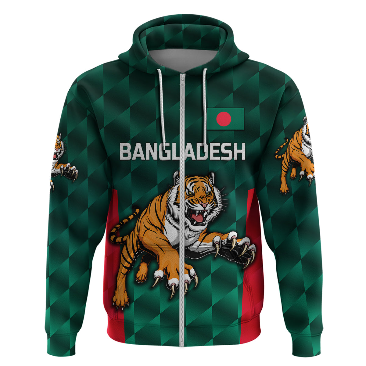 (Custom Personalised) Bangladesh Cricket Hoodie Special Style The Tigers LT8 - Vibe Hoodie Shop