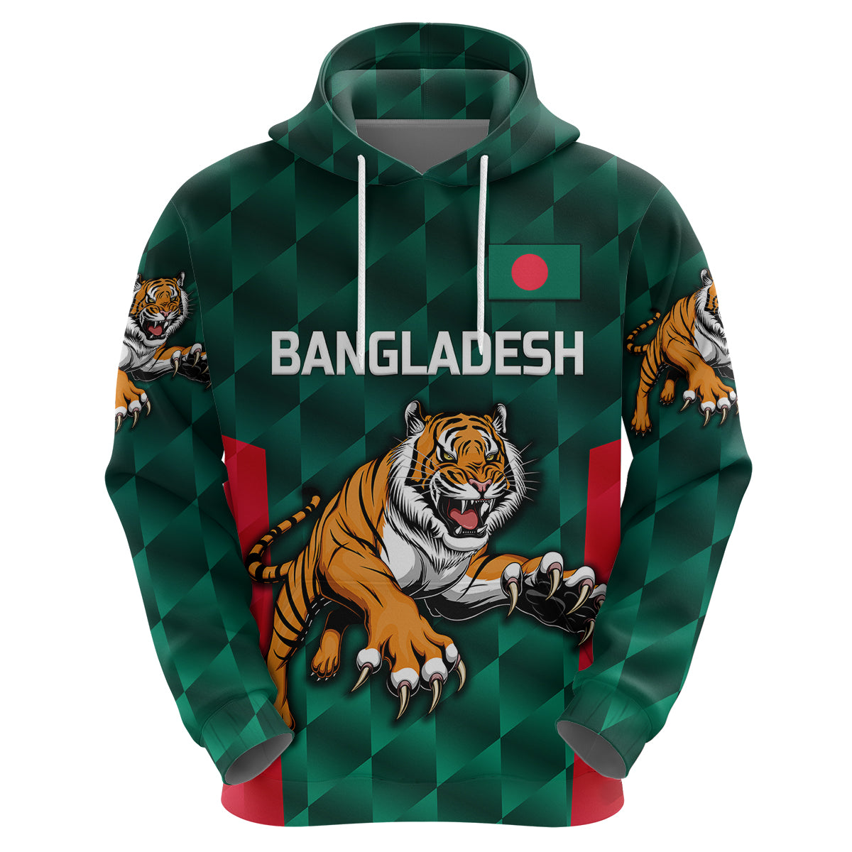 (Custom Personalised) Bangladesh Cricket Hoodie Special Style The Tigers LT8 - Vibe Hoodie Shop