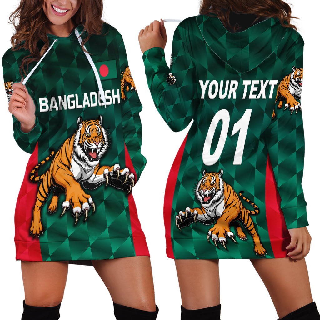 (Custom Personalised) Bangladesh Cricket Hoodie Dress Special Style The Tigers - Vibe Hoodie Shop