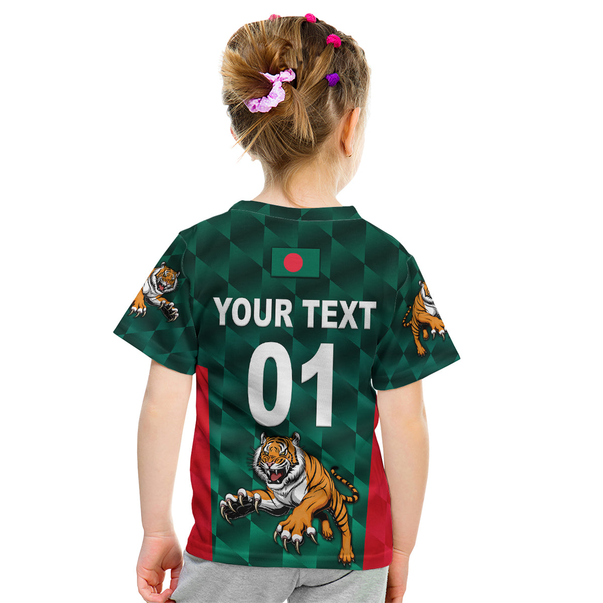 (Custom Personalised) Bangladesh Cricket Kid T Shirt Special Style The Tigers - Vibe Hoodie Shop