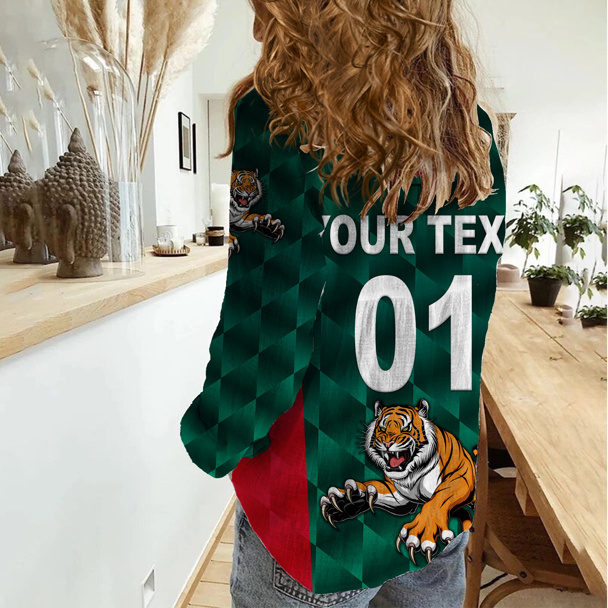 (Custom Personalised) Bangladesh Cricket Women Casual Shirt Special Style The Tigers - Vibe Hoodie Shop