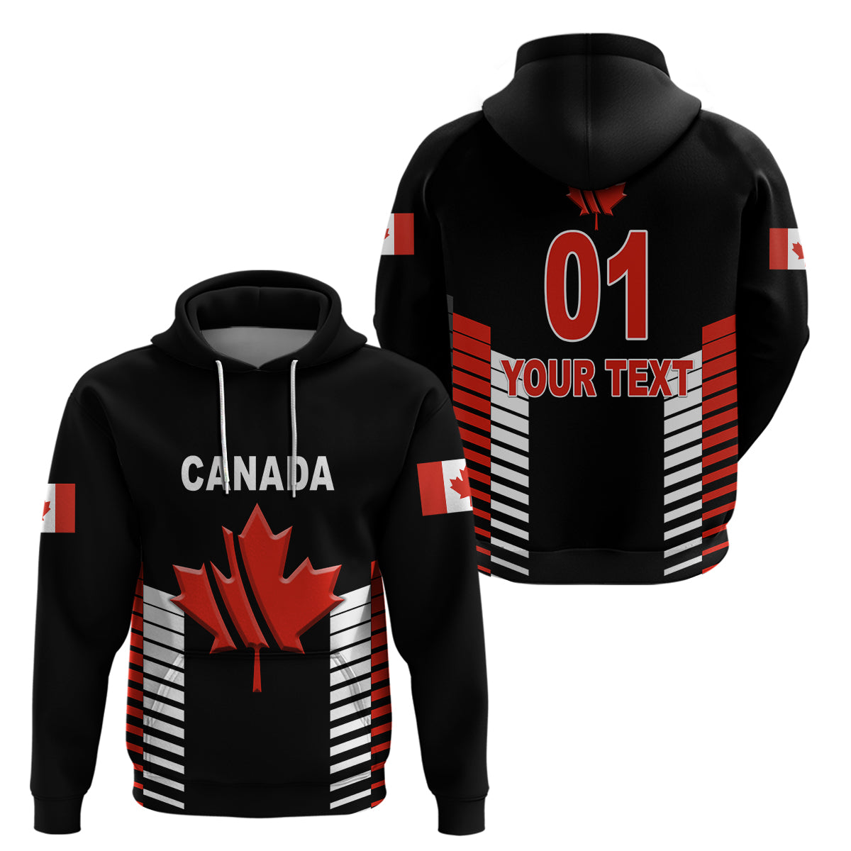 (Custom Personalised) Canada Cricket Hoodie Maple Leaf Unique Style - Black LT8 - Vibe Hoodie Shop