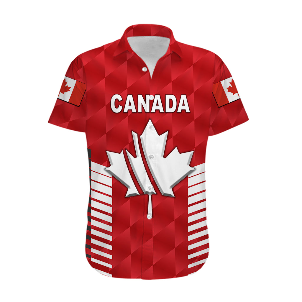 (Custom Personalised) Canada Cricket Hawaiian Shirt Maple Leaf Unique Style - Red - Vibe Hoodie Shop