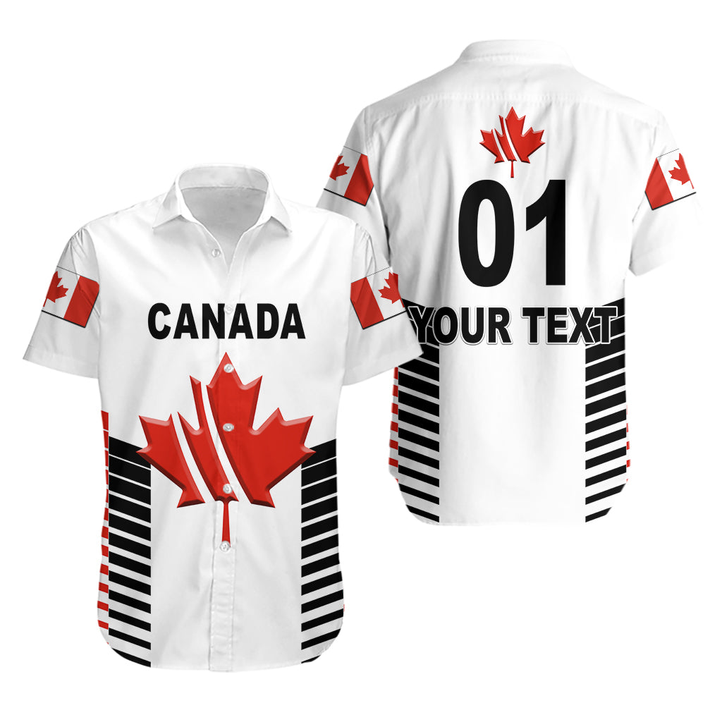 (Custom Personalised) Canada Cricket Hawaiian Shirt Maple Leaf Unique Style - White - Vibe Hoodie Shop