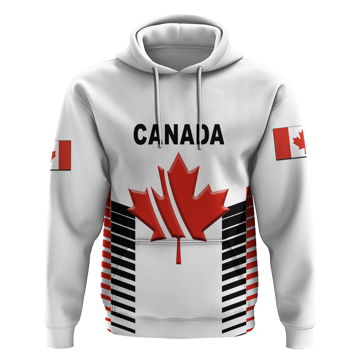 (Custom Personalised) Canada Cricket Hoodie Maple Leaf Unique Style - White LT8 - Vibe Hoodie Shop