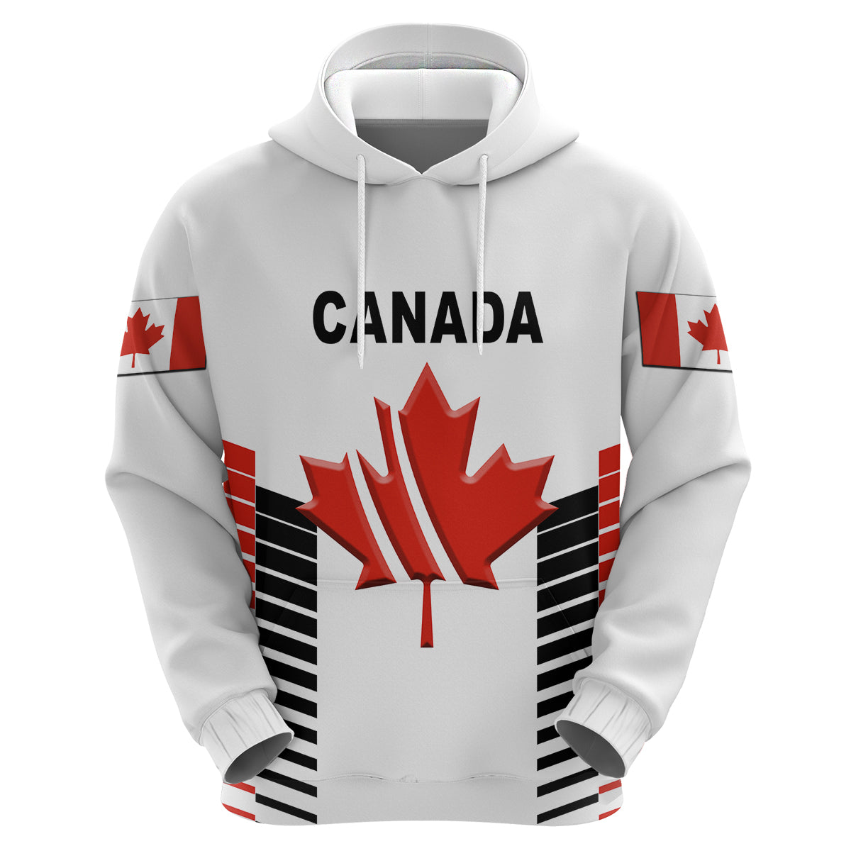 (Custom Personalised) Canada Cricket Hoodie Maple Leaf Unique Style - White LT8 - Vibe Hoodie Shop