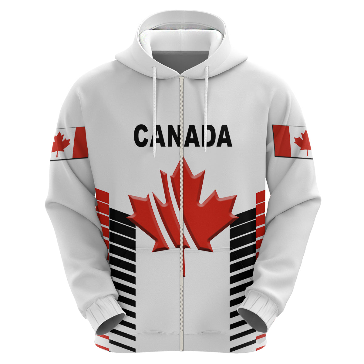 (Custom Personalised) Canada Cricket Hoodie Maple Leaf Unique Style - White LT8 - Vibe Hoodie Shop