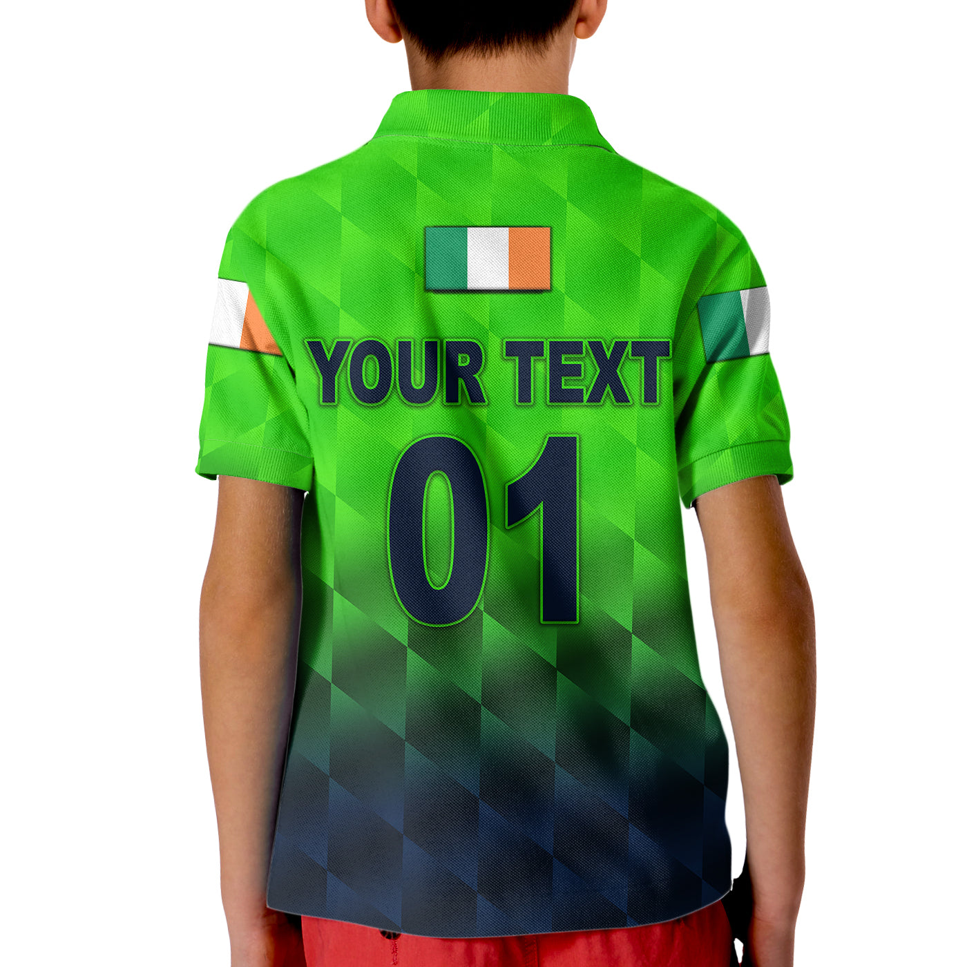 (Custom Personalised) Ireland Cricket Kid Polo Shirt Unique Style - Vibe Hoodie Shop