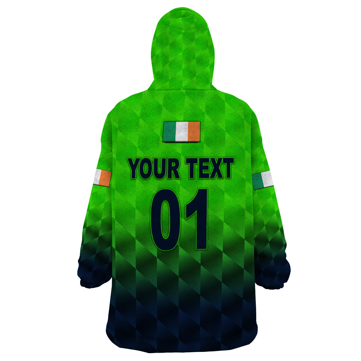 (Custom Personalised) Ireland Cricket Wearable Blanket Hoodie Unique Style - Vibe Hoodie Shop