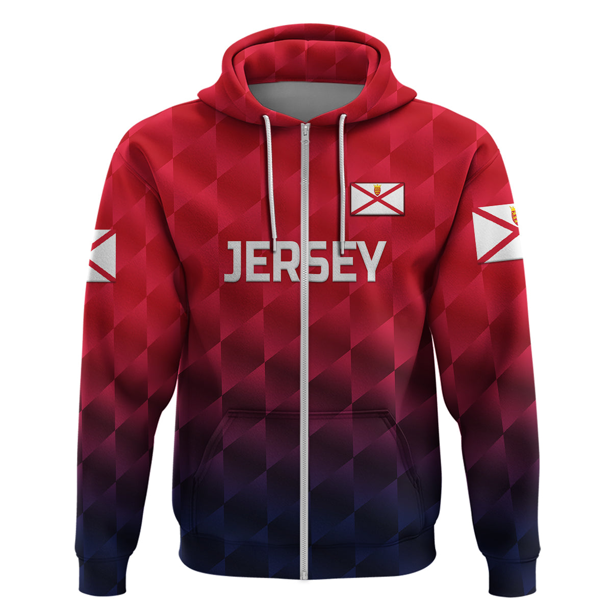 (Custom Personalised) The Bailiwick of Jersey Cricket Hoodie Unique Style - Red NO.1 LT8 - Vibe Hoodie Shop