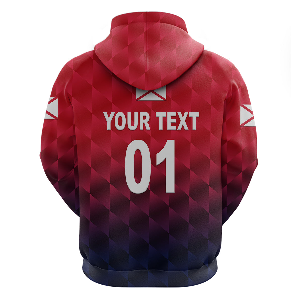 (Custom Personalised) The Bailiwick of Jersey Cricket Hoodie Unique Style - Red NO.1 LT8 - Vibe Hoodie Shop