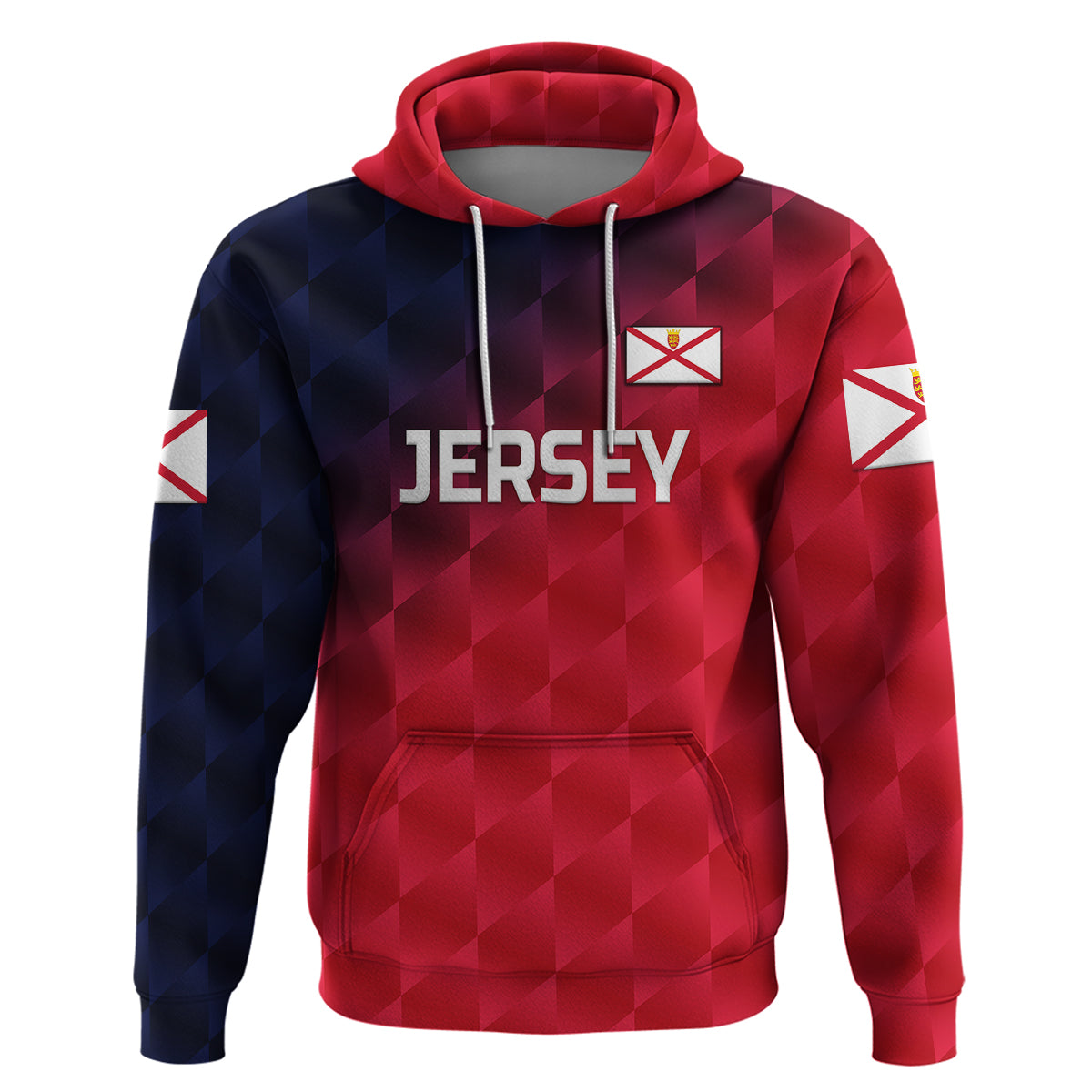 (Custom Personalised) The Bailiwick of Jersey Cricket Hoodie Unique Style - Red NO.2 LT8 - Vibe Hoodie Shop