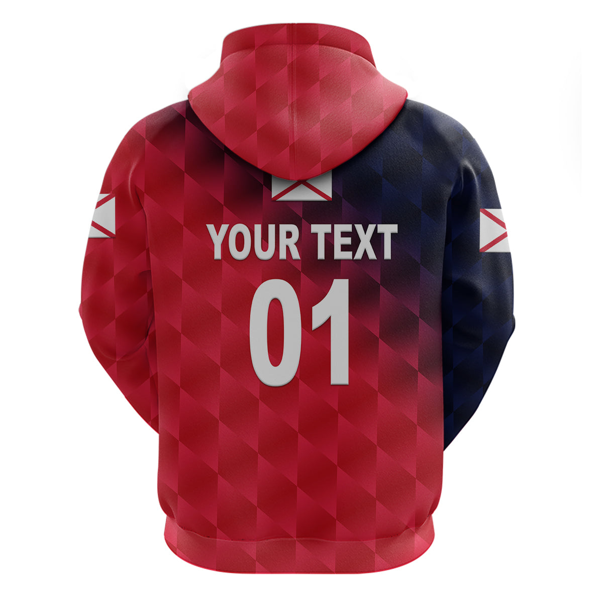 (Custom Personalised) The Bailiwick of Jersey Cricket Hoodie Unique Style - Red NO.2 LT8 - Vibe Hoodie Shop