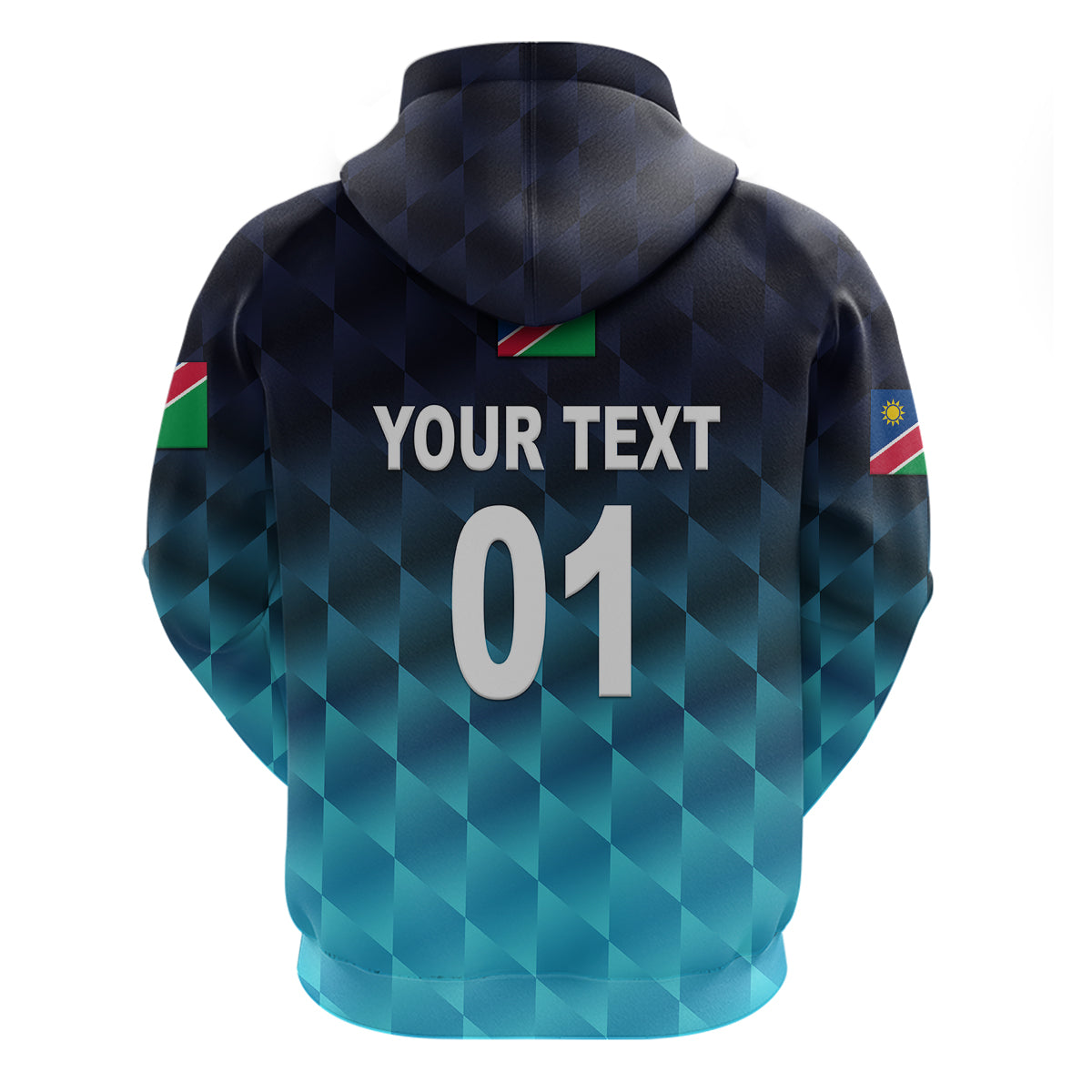 (Custom Personalised) Namibia Cricket Hoodie Unique Style - Blue LT8 - Vibe Hoodie Shop