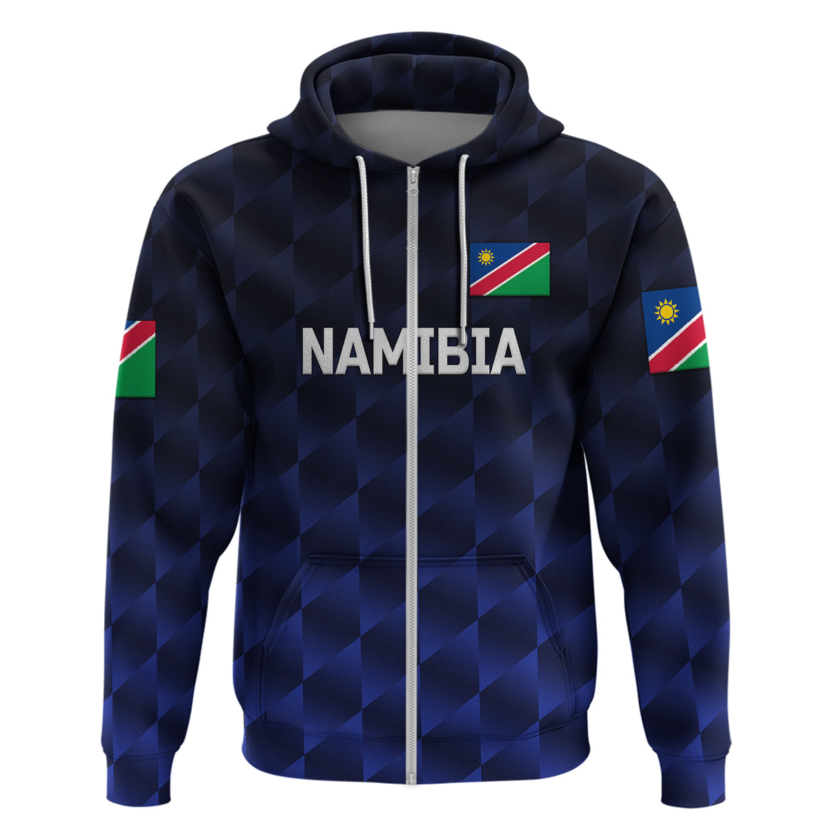 (Custom Personalised) Namibia Cricket Hoodie Unique Style - Navy LT8 - Vibe Hoodie Shop
