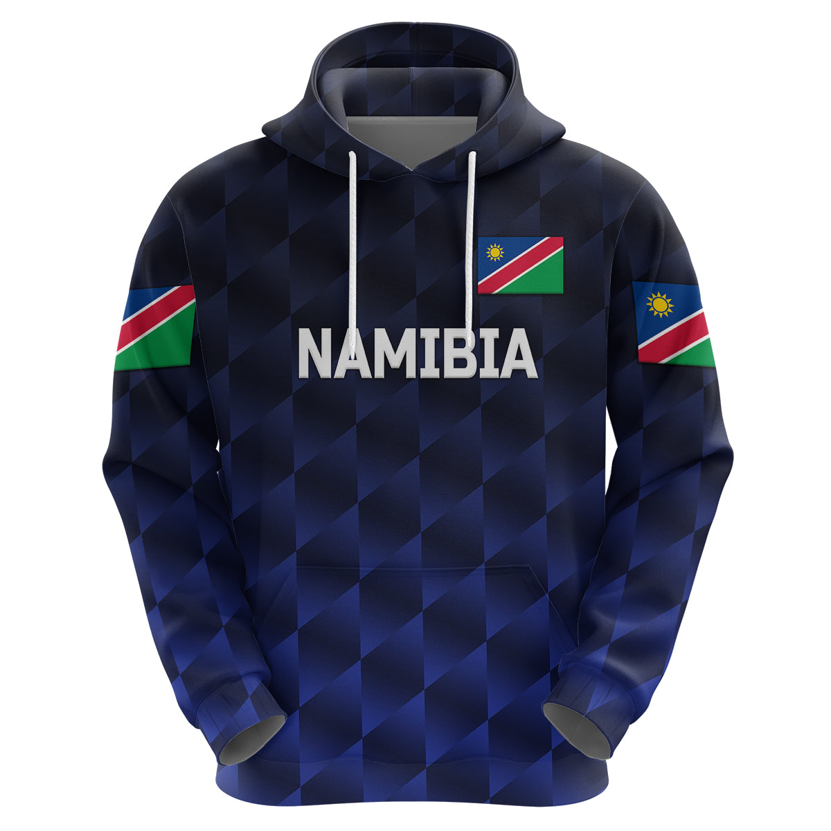 (Custom Personalised) Namibia Cricket Hoodie Unique Style - Navy LT8 - Vibe Hoodie Shop