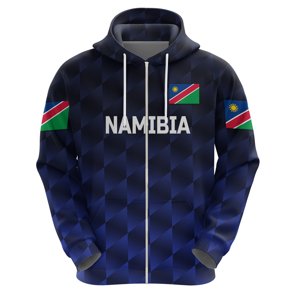 (Custom Personalised) Namibia Cricket Hoodie Unique Style - Navy LT8 - Vibe Hoodie Shop