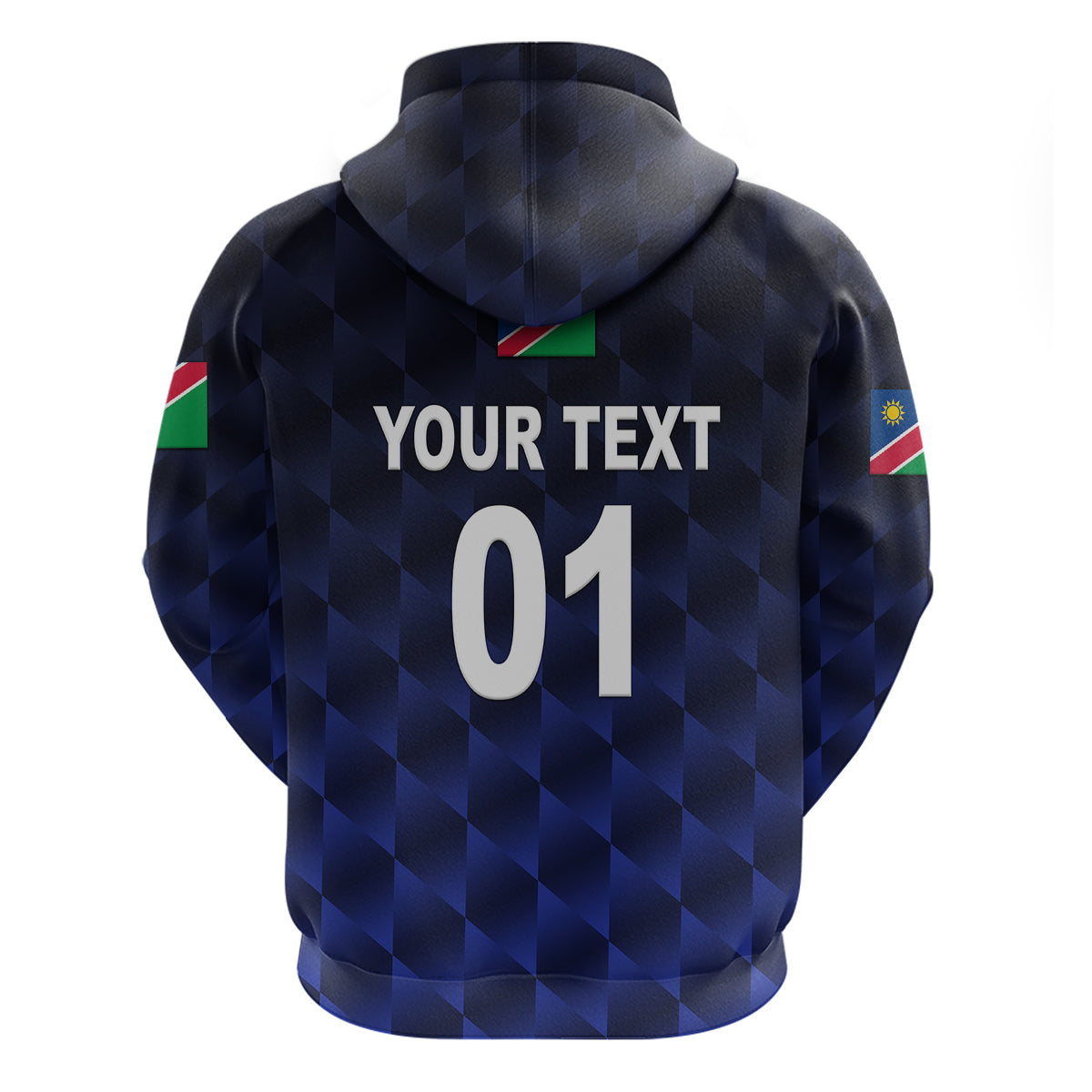 (Custom Personalised) Namibia Cricket Hoodie Unique Style - Navy LT8 - Vibe Hoodie Shop