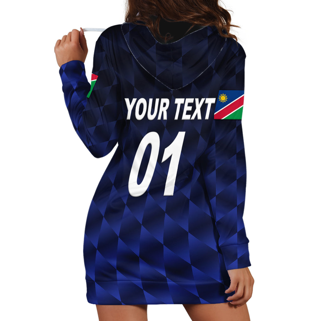 (Custom Personalised) Namibia Cricket Hoodie Dress Unique Style - Navy - Vibe Hoodie Shop