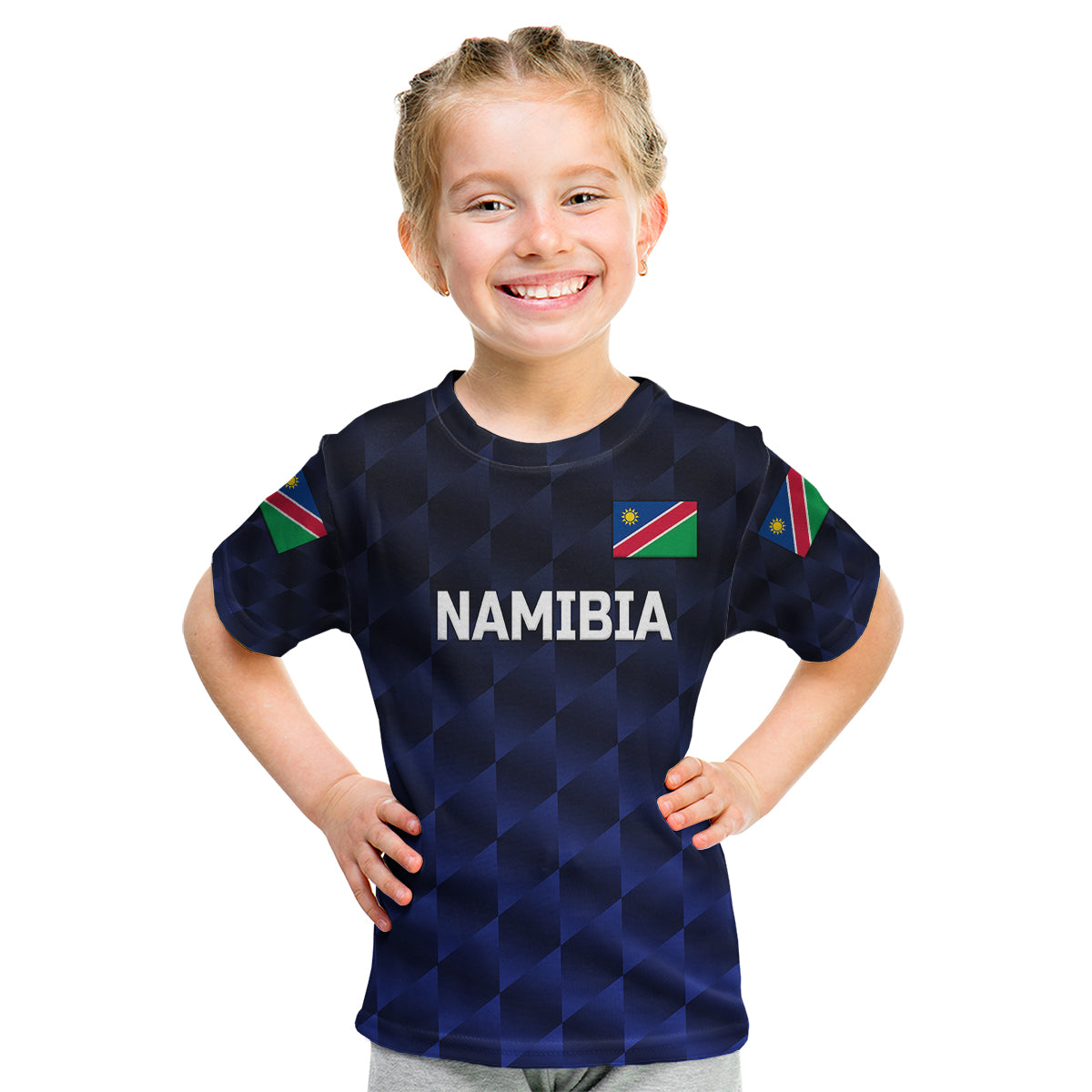 (Custom Personalised) Namibia Cricket Kid T Shirt Unique Style - Navy - Vibe Hoodie Shop