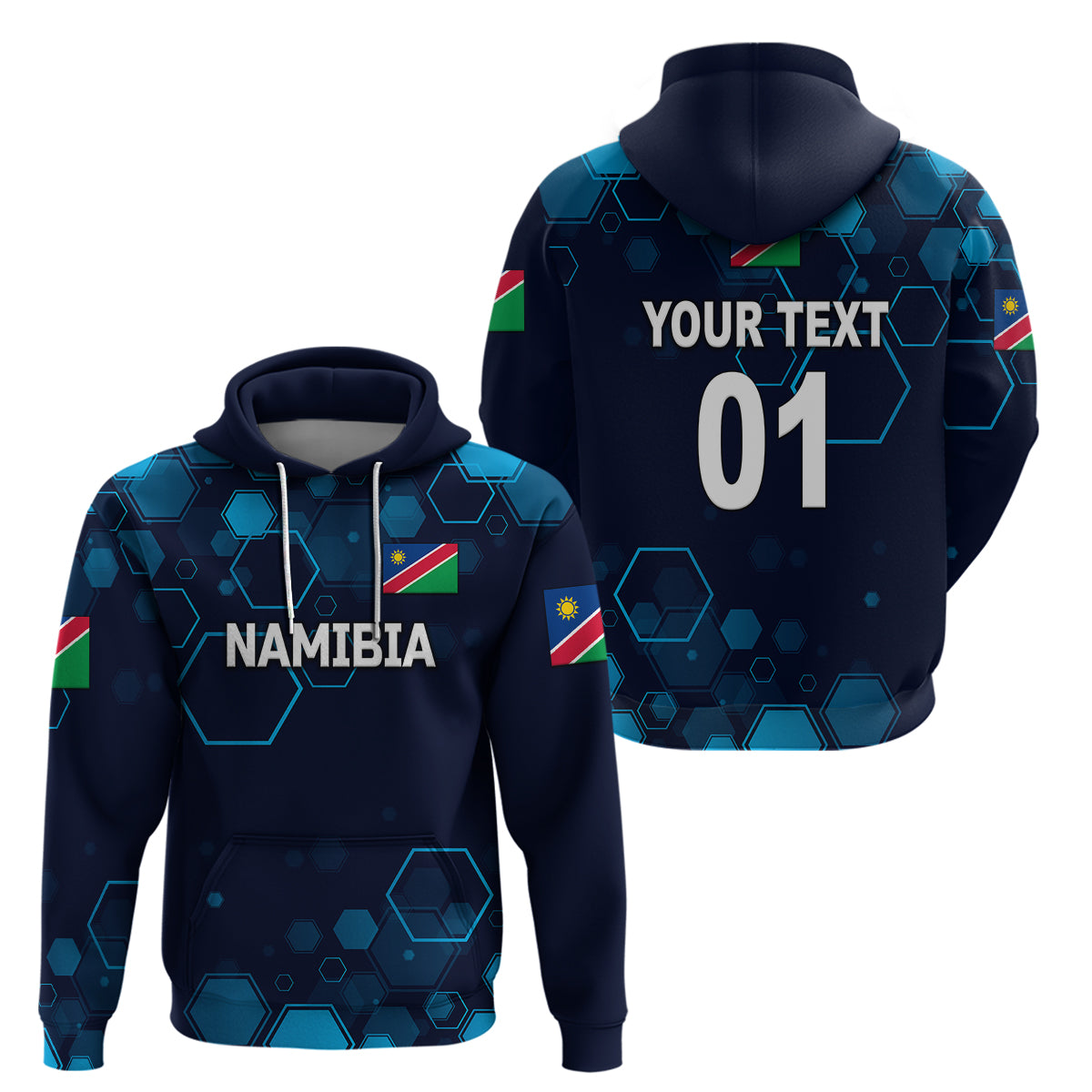 (Custom Personalised) Namibia Cricket Hoodie Special Style LT8 - Vibe Hoodie Shop
