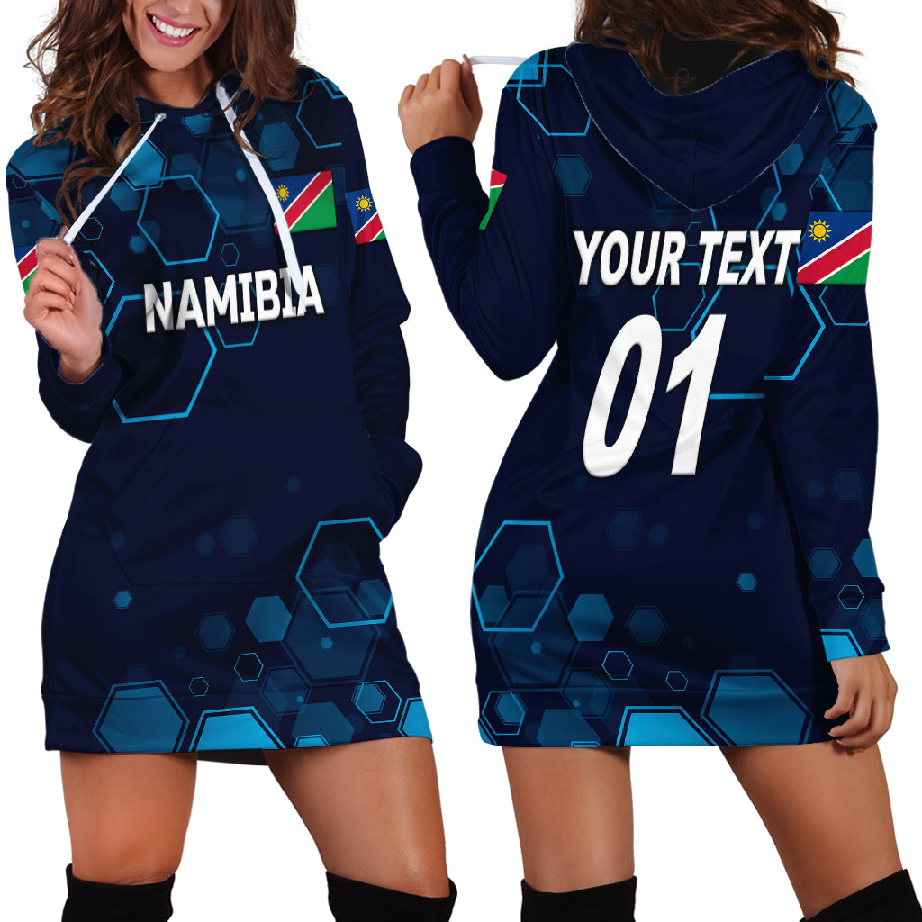 (Custom Personalised) Namibia Cricket Hoodie Dress Special Style - Vibe Hoodie Shop