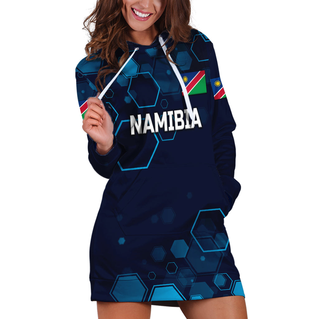 (Custom Personalised) Namibia Cricket Hoodie Dress Special Style - Vibe Hoodie Shop