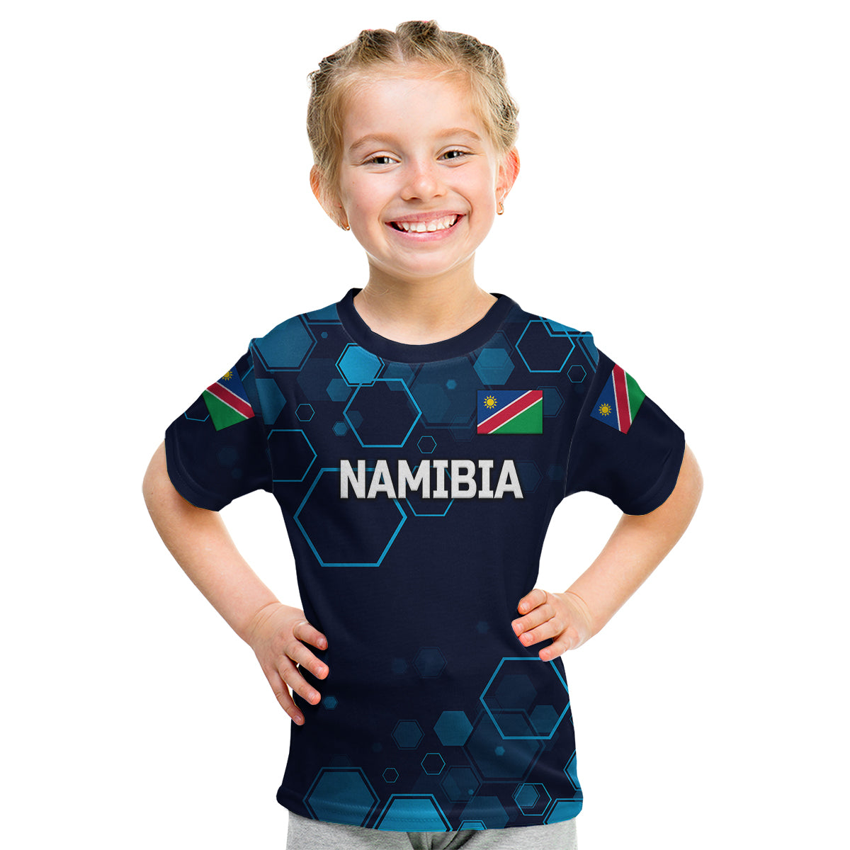 (Custom Personalised) Namibia Cricket Kid T Shirt Special Style - Vibe Hoodie Shop