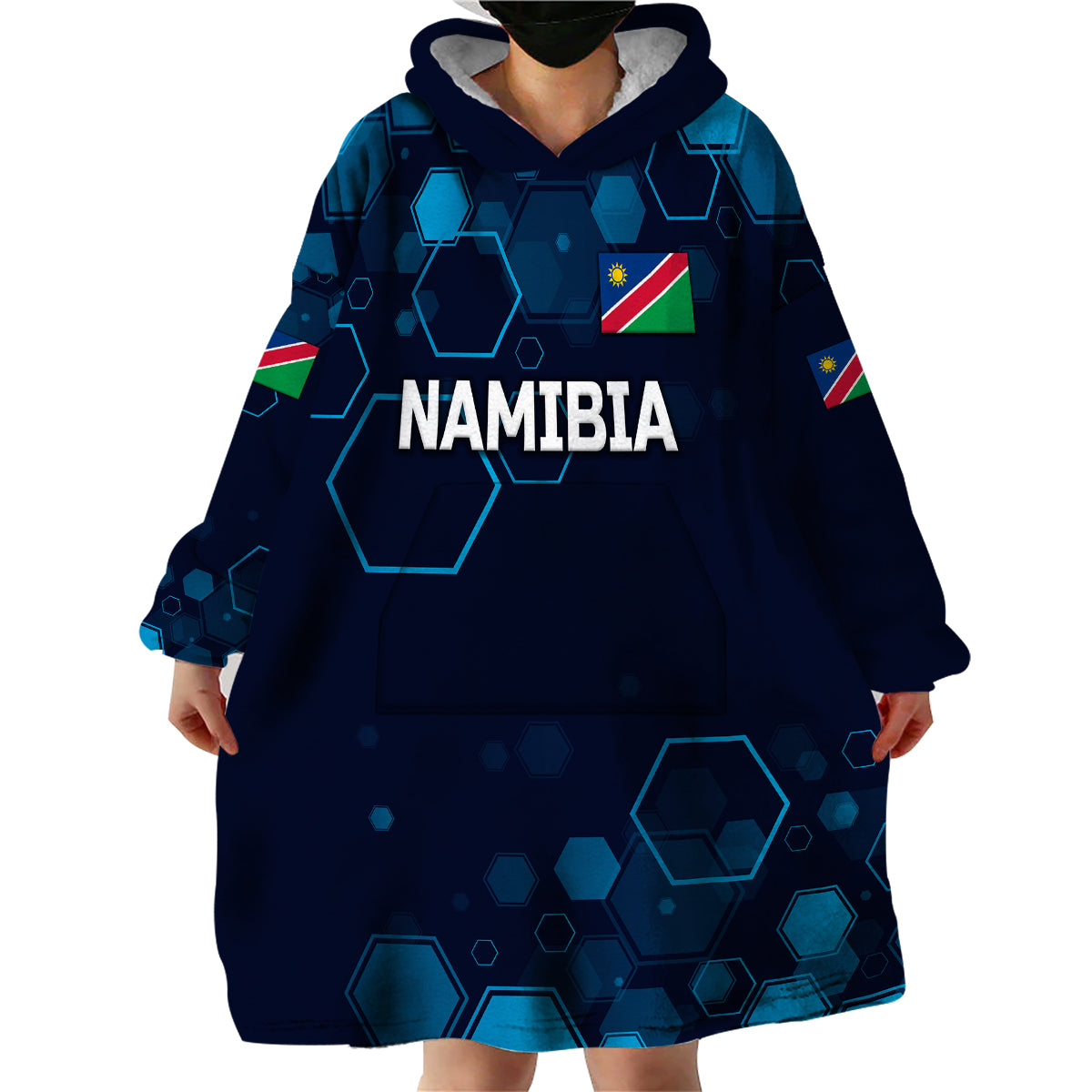 (Custom Personalised) Namibia Cricket Wearable Blanket Hoodie Special Style - Vibe Hoodie Shop